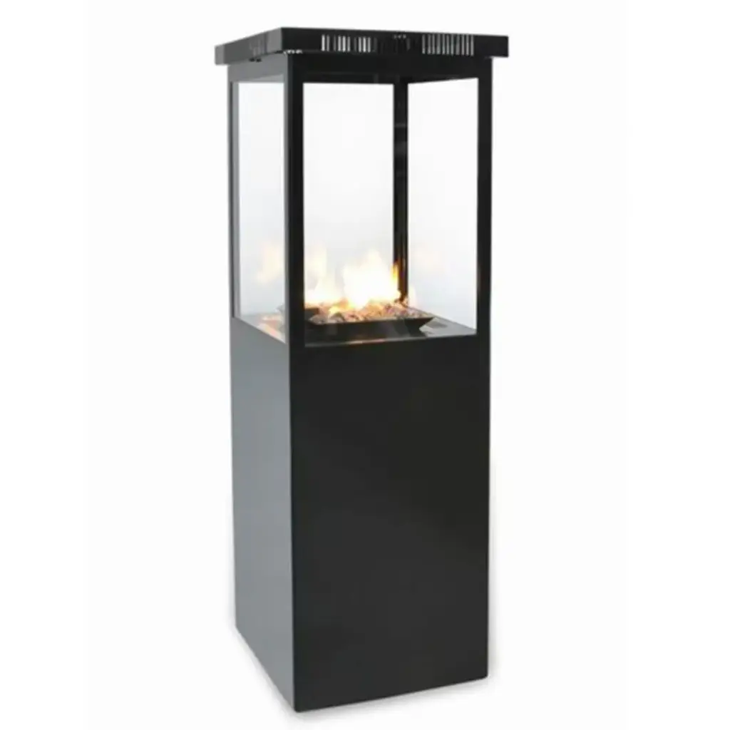 Chauffage patio noir gaz