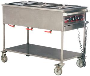 Chariot bain-marie 3 bacs