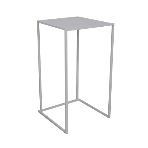 [quabl] Table haute "Quadra" blanche 60x60cm