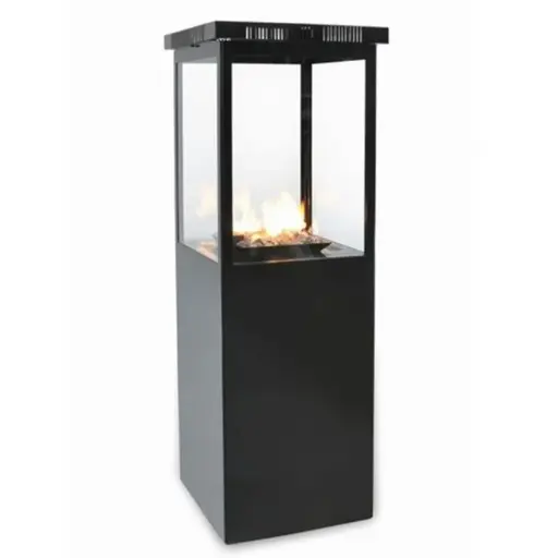 Chauffage patio noir gaz